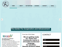Tablet Screenshot of cca-center.org